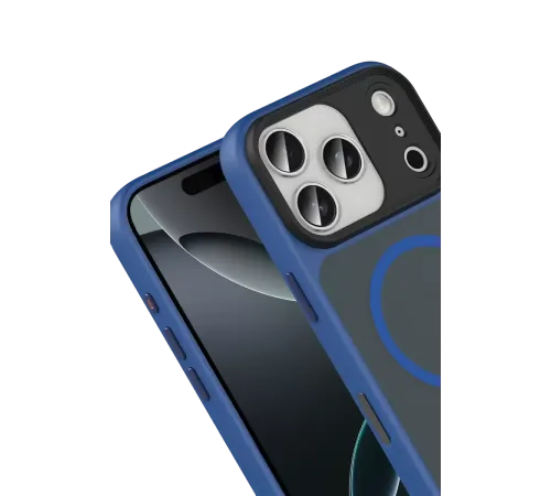 Apple iPhone 17 Pro Megane Magsafe Kapak - Lacivert