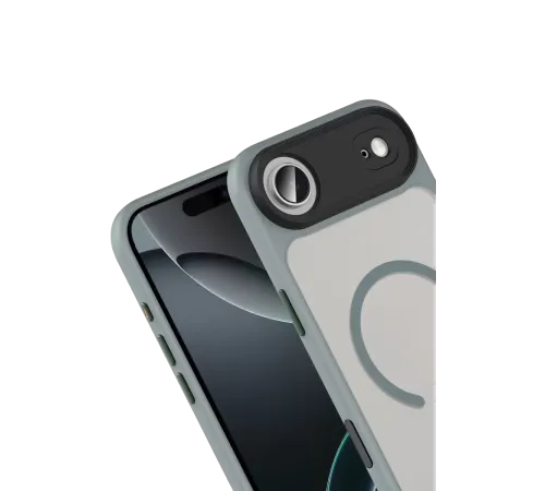 Apple iPhone 17 Air Megane Magsafe Kapak - Titan Gri