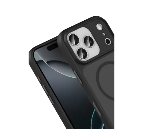 Apple iPhone 17 Pro Max Megane Magsafe Kapak - Siyah