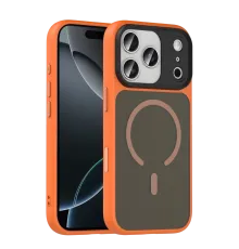 Apple iPhone 17 Pro Max Megane Magsafe Kapak - Turuncu