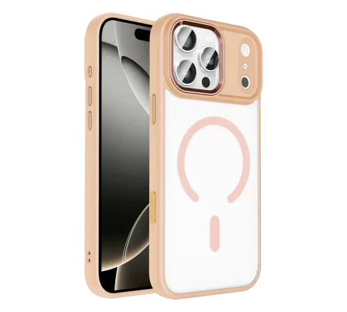 Apple iPhone 17 Pro Terea Magsafe Kapak - Pembe