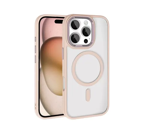 Apple iPhone 16 Pro Max Terea Magsafe Kapak - Pembe