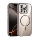 Apple iPhone 14 Pro Max Remim Lensli Magsafe Standlı Kapak - Titan Gri