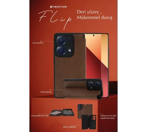 Xiaomi Redmi A3 4G Kılıf Flip Cover - Lacivert
