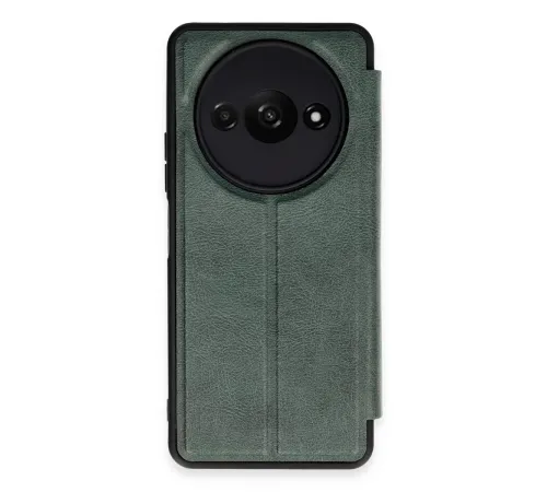 Xiaomi Redmi A3 4G Kılıf Flip Cover - Koyu Yeşil