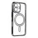 Apple iPhone 16 Kılıf Joke Simli Magneticsafe Kılıf - Siyah