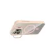 Apple iPhone 15 Pro Max Remim Lensli Magsafe Standlı Kapak - Pembe