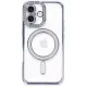 Apple iPhone 16 Kılıf Joke Simli Magneticsafe Kılıf - Mavi
