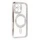 Apple iPhone 16 Kılıf Joke Simli Magneticsafe Kılıf - Pembe