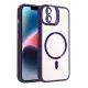 Apple iPhone 11 Remim Lensli Magsafe Standlı Kapak - Derin Mor