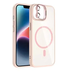 Apple iPhone 11 Remim Lensli Magsafe Standlı Kapak - Pembe