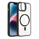 Apple iPhone 11 Remim Lensli Magsafe Standlı Kapak - Siyah