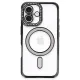 Apple iPhone 16 Plus Kılıf Joke Simli Magneticsafe Kılıf - Siyah
