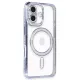 Apple iPhone 16 Plus Kılıf Joke Simli Magneticsafe Kılıf - Mavi