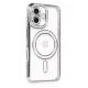 Apple iPhone 16 Plus Kılıf Joke Simli Magneticsafe Kılıf - Gri