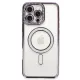 Apple iPhone 16 Pro Kılıf Joke Simli Magneticsafe Kılıf - Derin Mor