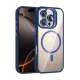 Apple iPhone 16 Pro Remim Lensli Magsafe Standlı Kapak - Lacivert