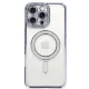 Apple iPhone 16 Pro Kılıf Joke Simli Magneticsafe Kılıf - Mavi
