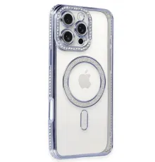 Apple iPhone 16 Pro Kılıf Joke Simli Magneticsafe Kılıf - Mavi