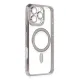 Apple iPhone 16 Pro Kılıf Joke Simli Magneticsafe Kılıf - Pembe