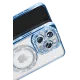 Apple iPhone 16 Pro Max Kılıf Joke Simli Magneticsafe Kılıf - Mavi