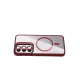 Samsung Galaxy S24 FE Remim Lensli Magsafe Standlı Kapak - Bordo