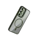 Samsung Galaxy S24 FE Remim Lensli Magsafe Standlı Kapak - Koyu Yeşil