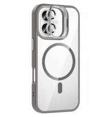 Apple iPhone 17 Remim Lensli Magsafe Standlı Kapak - Titan Gri