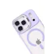 Apple iPhone 17 Pro Remim Lensli Magsafe Standlı Kapak - Lila