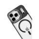 Apple iPhone 17 Pro Remim Lensli Magsafe Standlı Kapak - Siyah