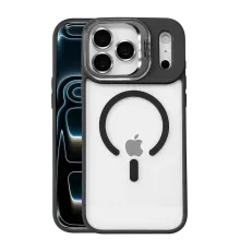 Apple iPhone 17 Pro Remim Lensli Magsafe Standlı Kapak - Siyah