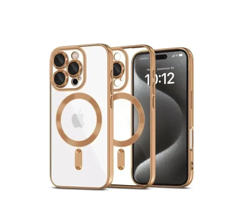 Apple iPhone 16 Pro Kılıf Kross Magneticsafe Kapak - Çöl Titanyum