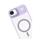 Apple iPhone 17 Air Remim Lensli Magsafe Standlı Kapak - Lila