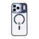 Apple iPhone 17 Pro Max Remim Lensli Magsafe Standlı Kapak - Lacivert