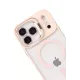 Apple iPhone 17 Pro Max Remim Lensli Magsafe Standlı Kapak - Pembe
