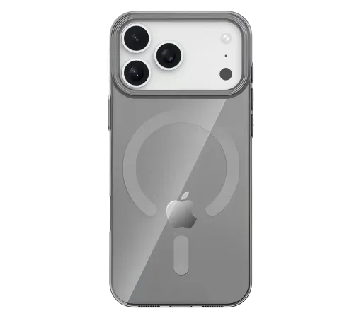Apple iPhone 17 Pro PC Blank Magsafe Kapak - Natural Grey