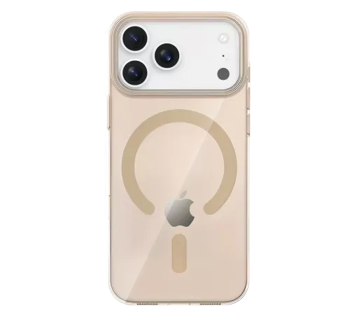 Apple iPhone 17 Pro PC Blank Magsafe Kapak - Çöl Titanyum