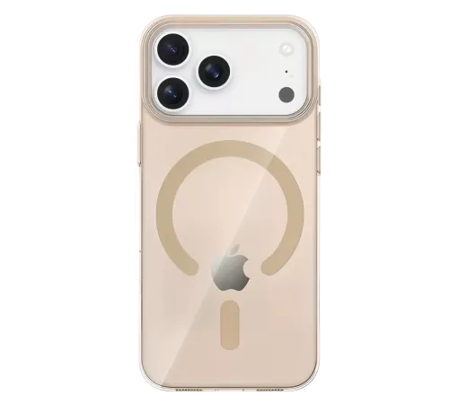 Apple iPhone 17 Pro PC Blank Magsafe Kapak - Çöl Titanyum