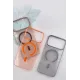 Apple iPhone 17 Pro Max PC Blank Magsafe Kapak - Turuncu