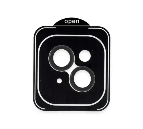 Apple iPhone 13 PVD Metal Kamera Lens - Siyah