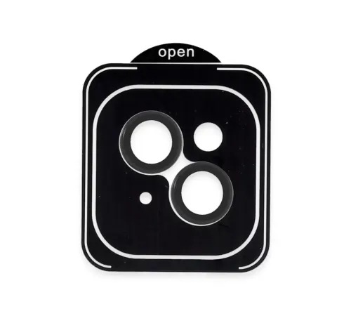 Apple iPhone 13 PVD Metal Kamera Lens - Siyah