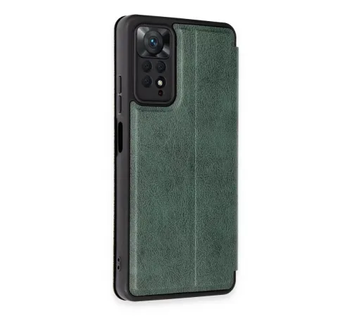 Xiaomi Redmi Note 12 Pro 4G Kılıf Flip Cover - Koyu Yeşil