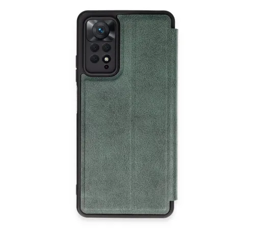 Xiaomi Redmi Note 12 Pro 4G Kılıf Flip Cover - Koyu Yeşil