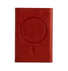 Tema Magsafe Deri Kartlık - Kırmızı