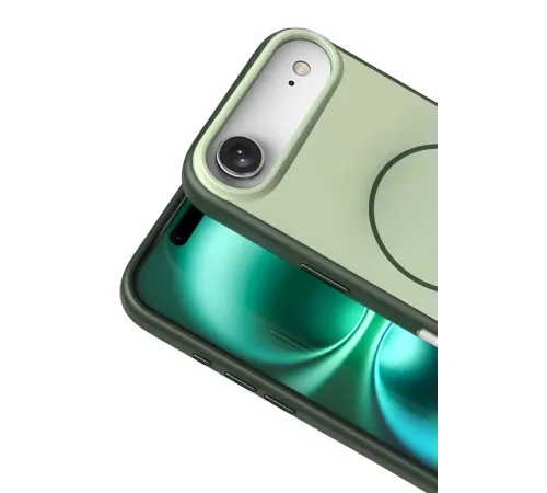 Apple iPhone 17 Air Neva Magsafe Kapak - Koyu Yeşil
