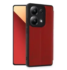 Xiaomi Redmi Note 13 4G Kılıf Flip Cover - Kırmızı