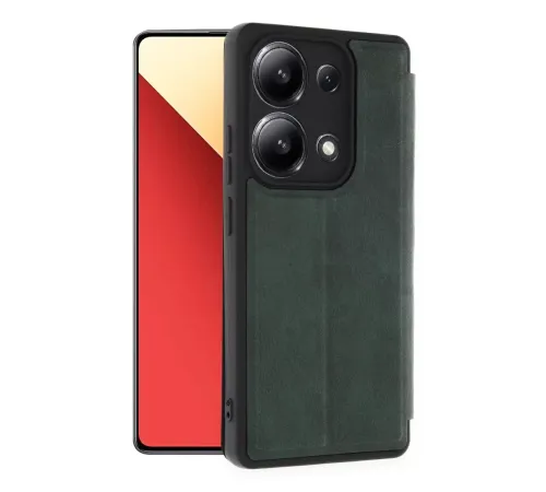 Xiaomi Redmi Note 13 4G Kılıf Flip Cover - Koyu Yeşil