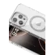Apple iPhone 16 Pro Max Tash Diamond Magsafe Kapak - Beyaz