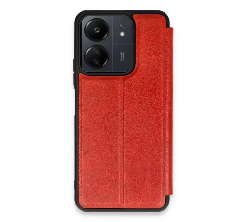 Xiaomi Redmi 13C Kılıf Flip Cover - Kırmızı