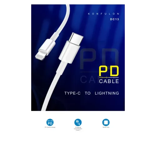 DC13 1M 20W Type-C to Lightning Kablo iphone Uyumlu